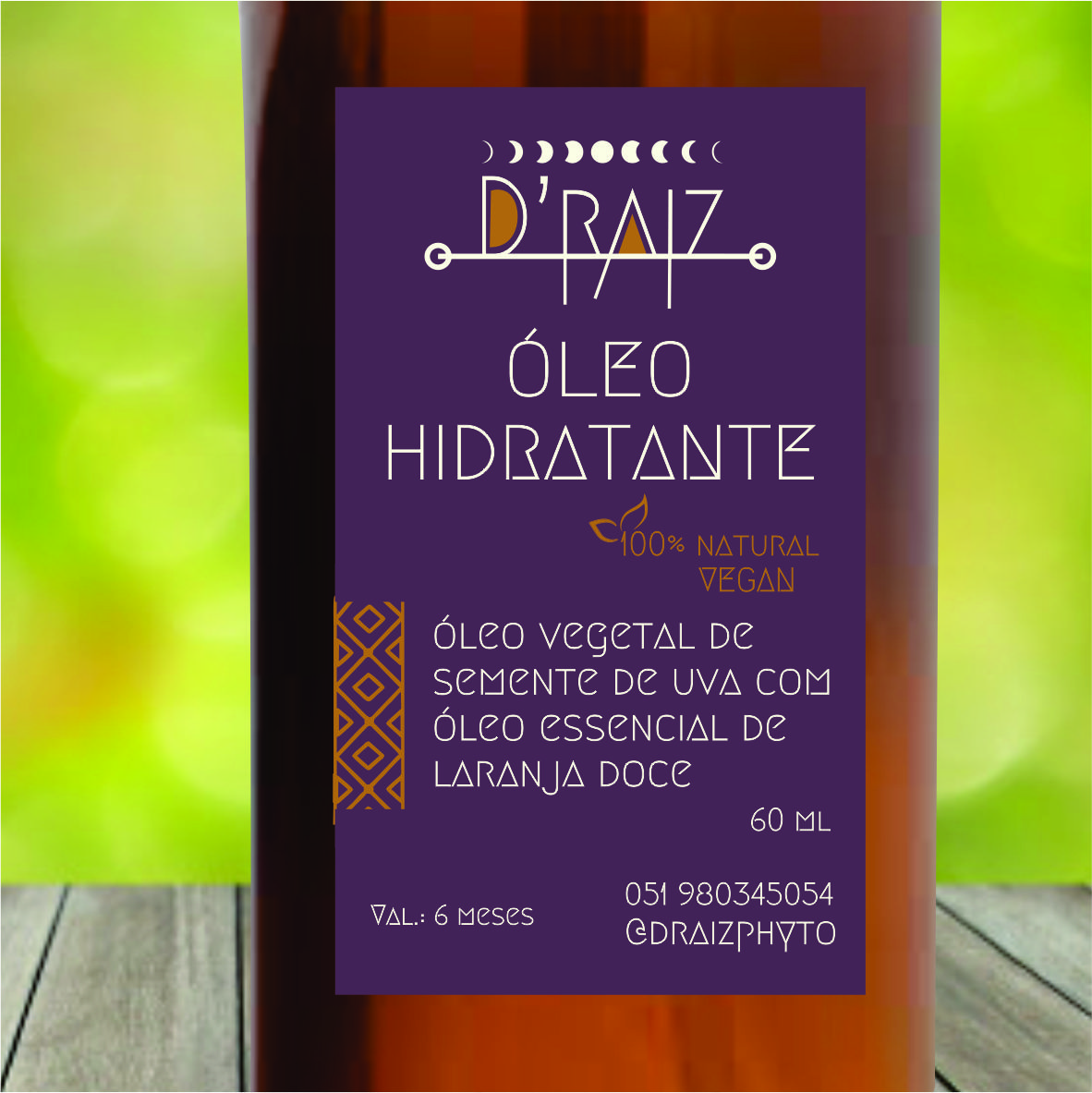 O.V semente de uva_laranja doce Óleo hidratante corporal - semente de uva com laranja doce - 100ml
