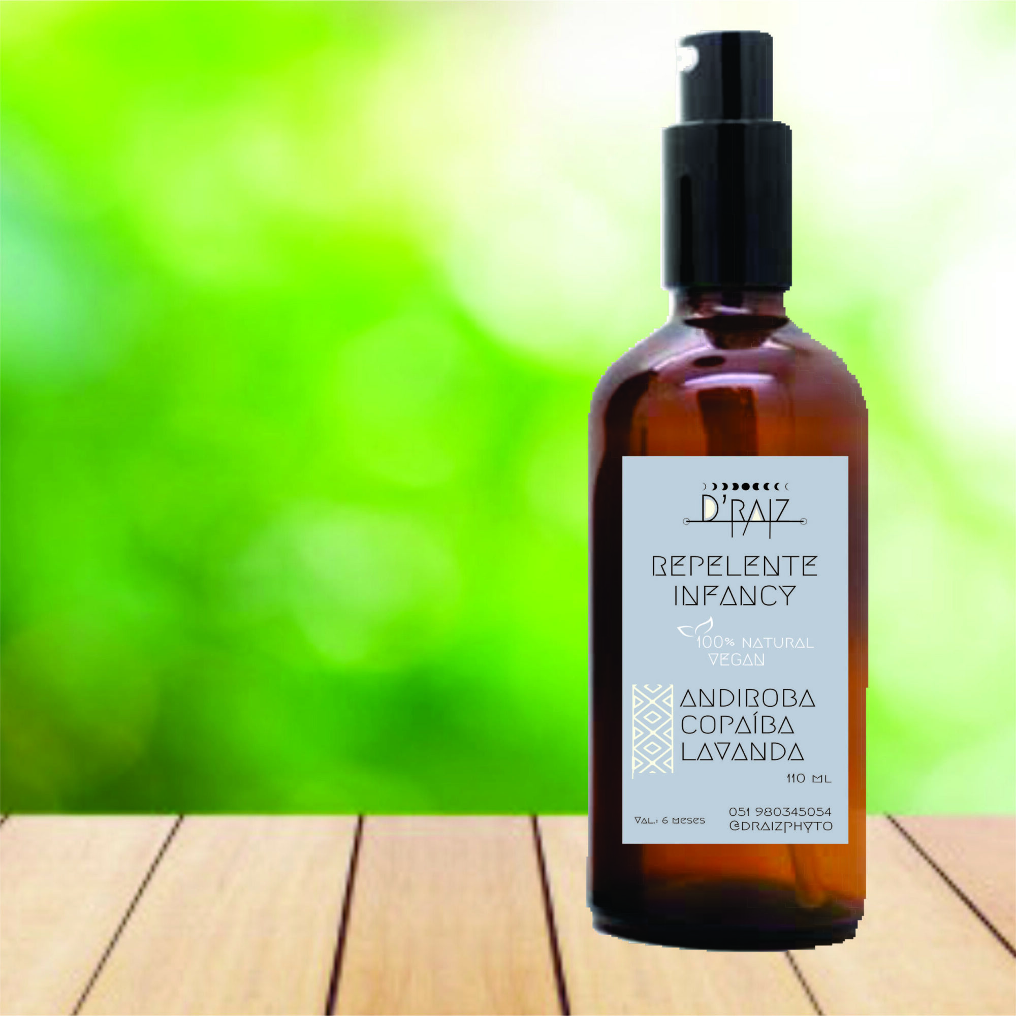 Repelente INFANCY - Andiroba e Copaíba e Lavanda - Spray - 100 ml