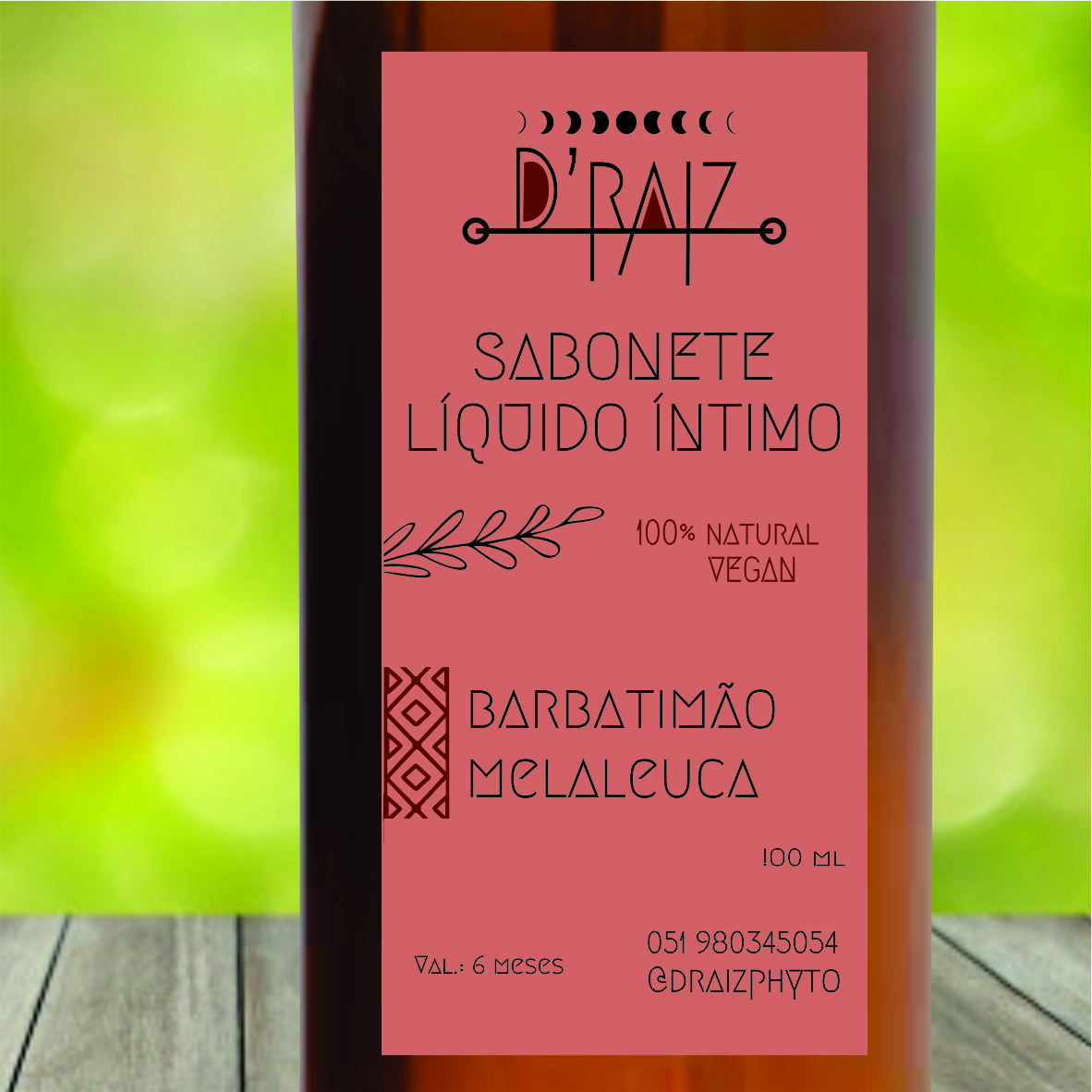 Sabonete líquido íntimo - barbatimão e melaleuca - 100ml