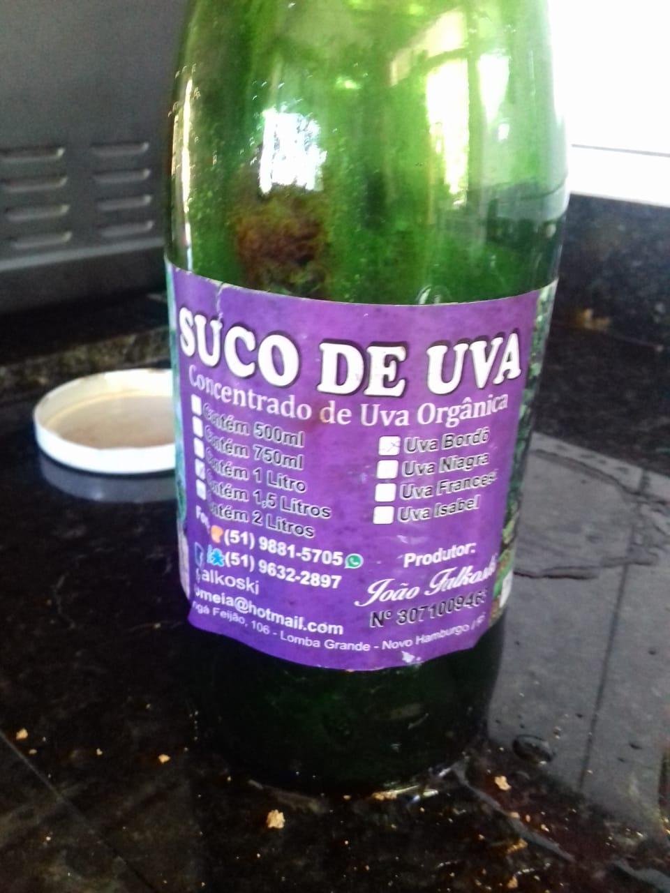 Suco de uva 1 litro