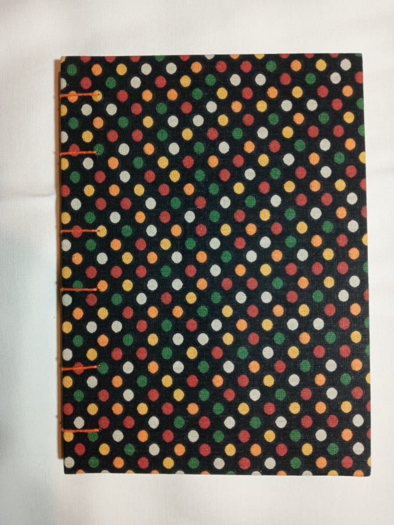 Caderno Artesanal: amarração copta - grande bolinhas