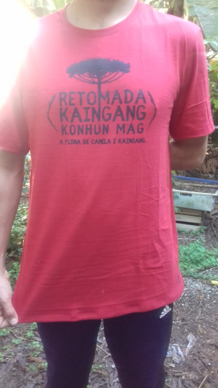 Camiseta Retomada Kaingang- manga curta