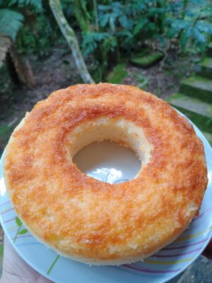 Bolo de Coco com parmesão (sem glúten)