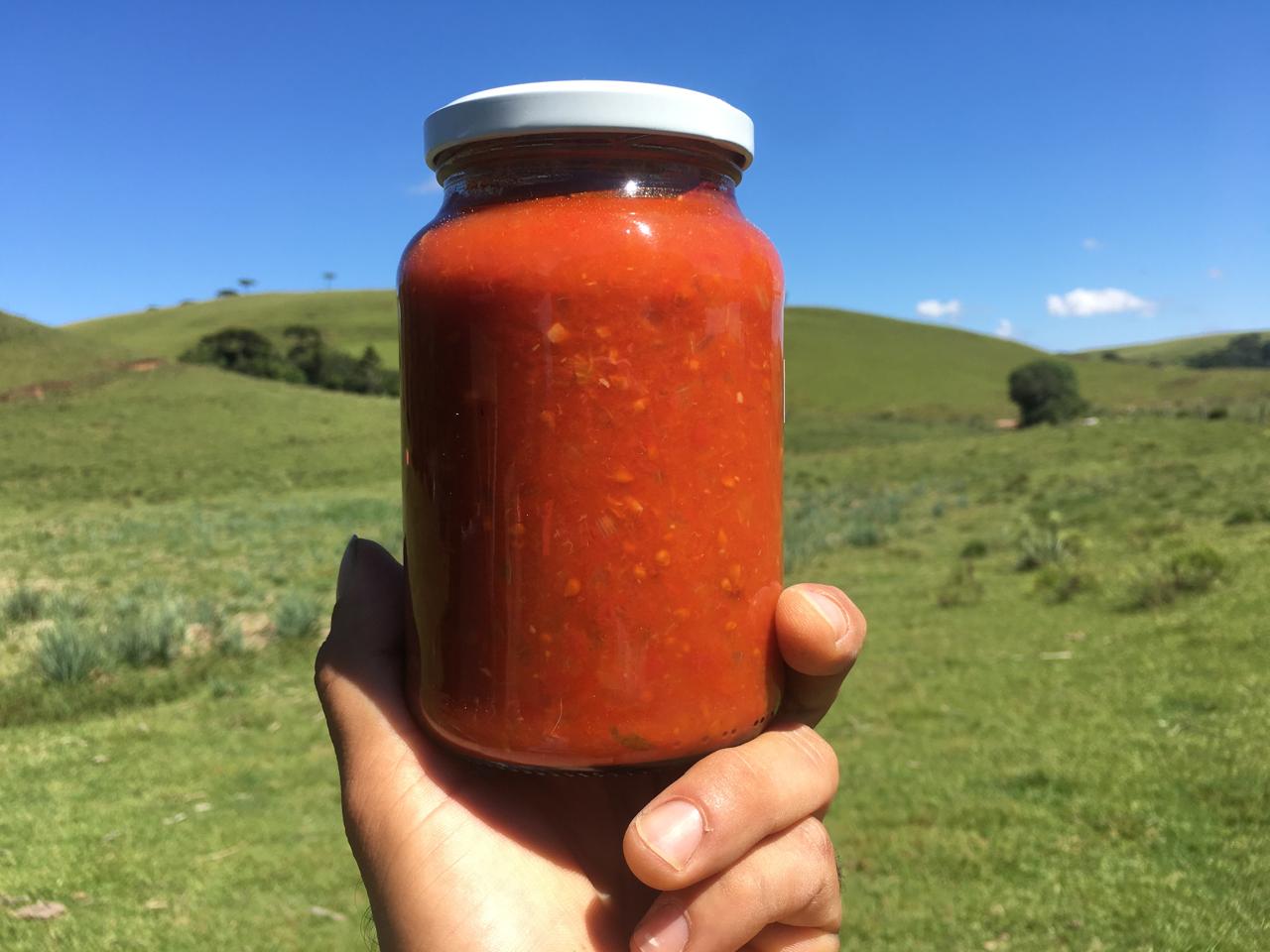 Molho de tomate agroecológico assado - vidro 580g