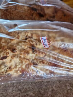 Cuca de Fermentação Natural - recheio de coco - 800/900g