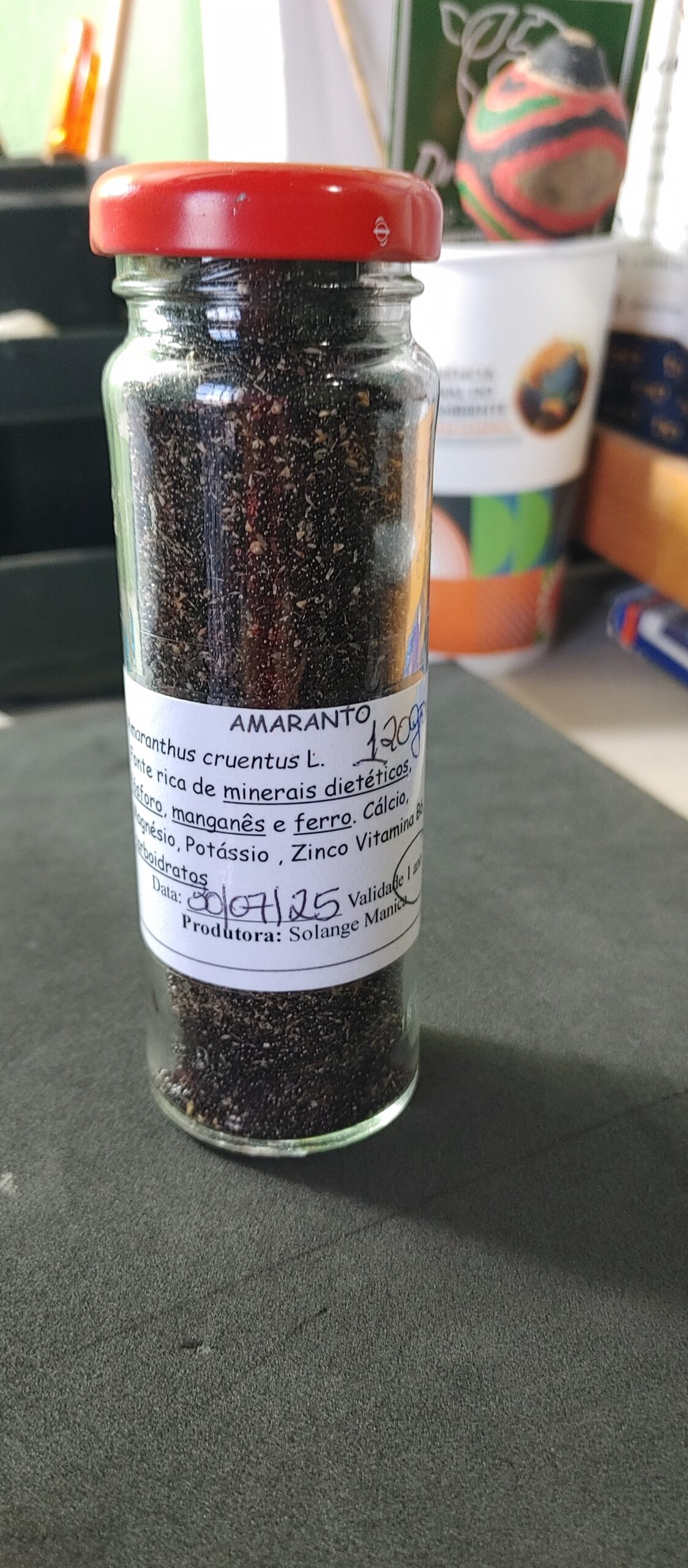 Amaranto sementes pretas 120g