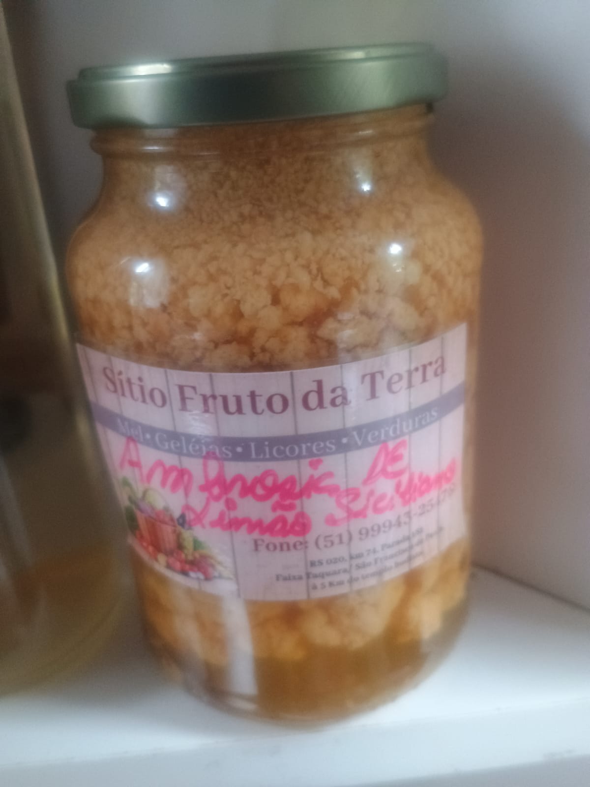 Ambrosia de limão siciliano - vidro 700g
