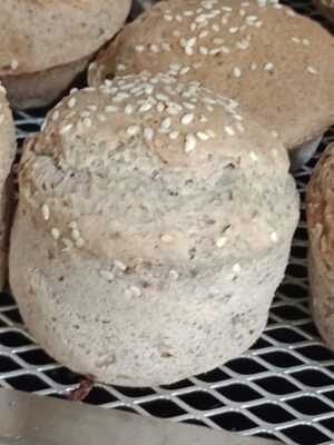 Pãozinho de tubérculo, vegano e sem glúten