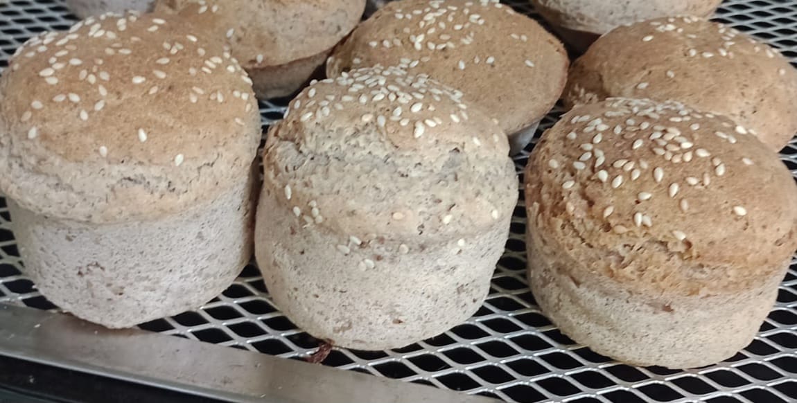 Pãozinho de tubérculo, vegano e sem glúten