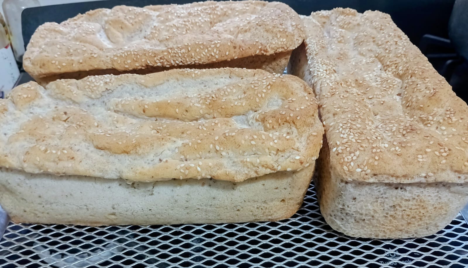 Pão de forma sem glúten e vegano