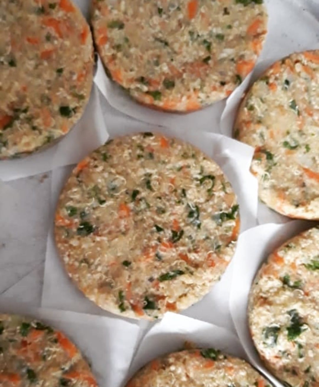 Hamburguer de Cenoura com Abobrinha (6 unidades)