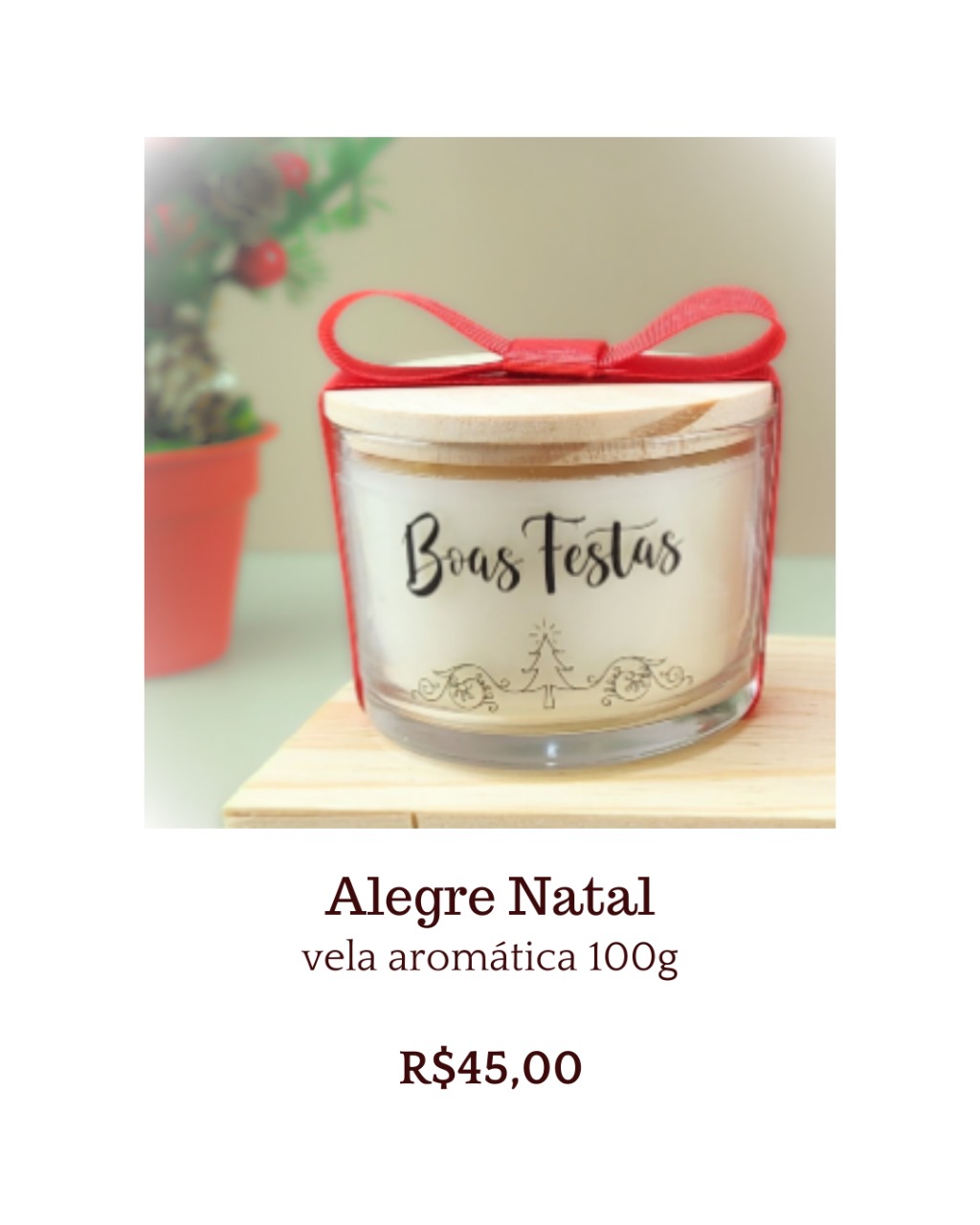 Vela Alegre Natal - 100g