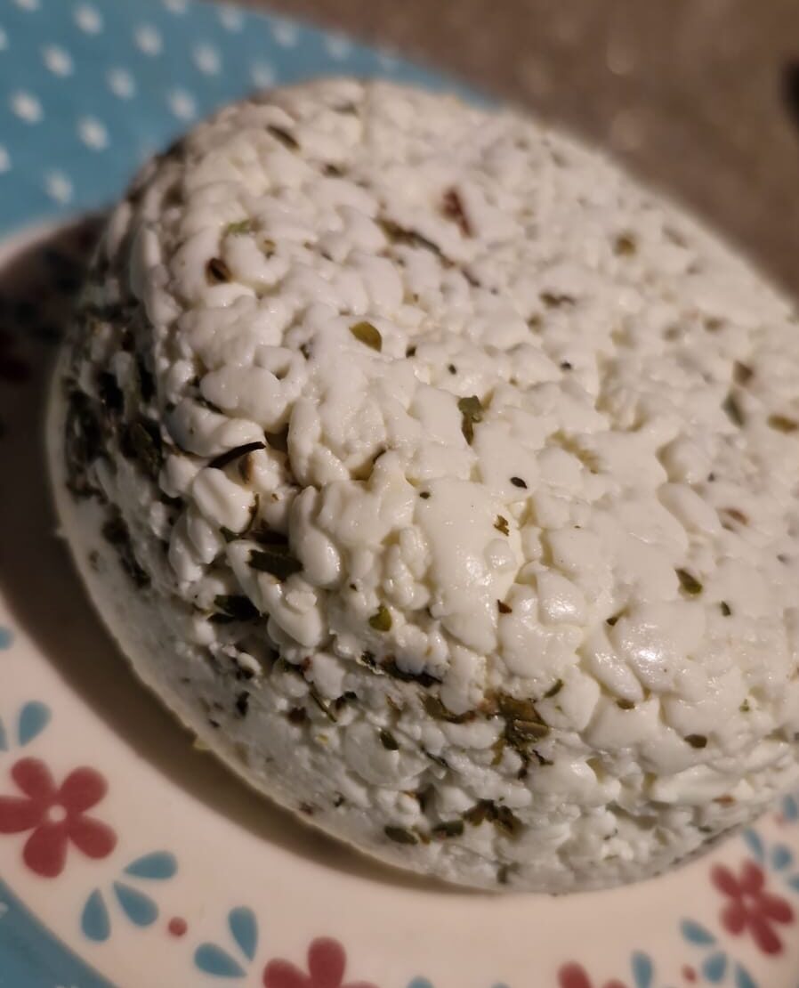 Queijo Frescal de Leite de Ovelha (com orégano) - em média 230g