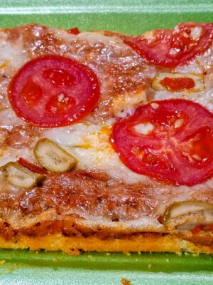 Pizza de Sardinha (sem glúten) - 2 pedaços