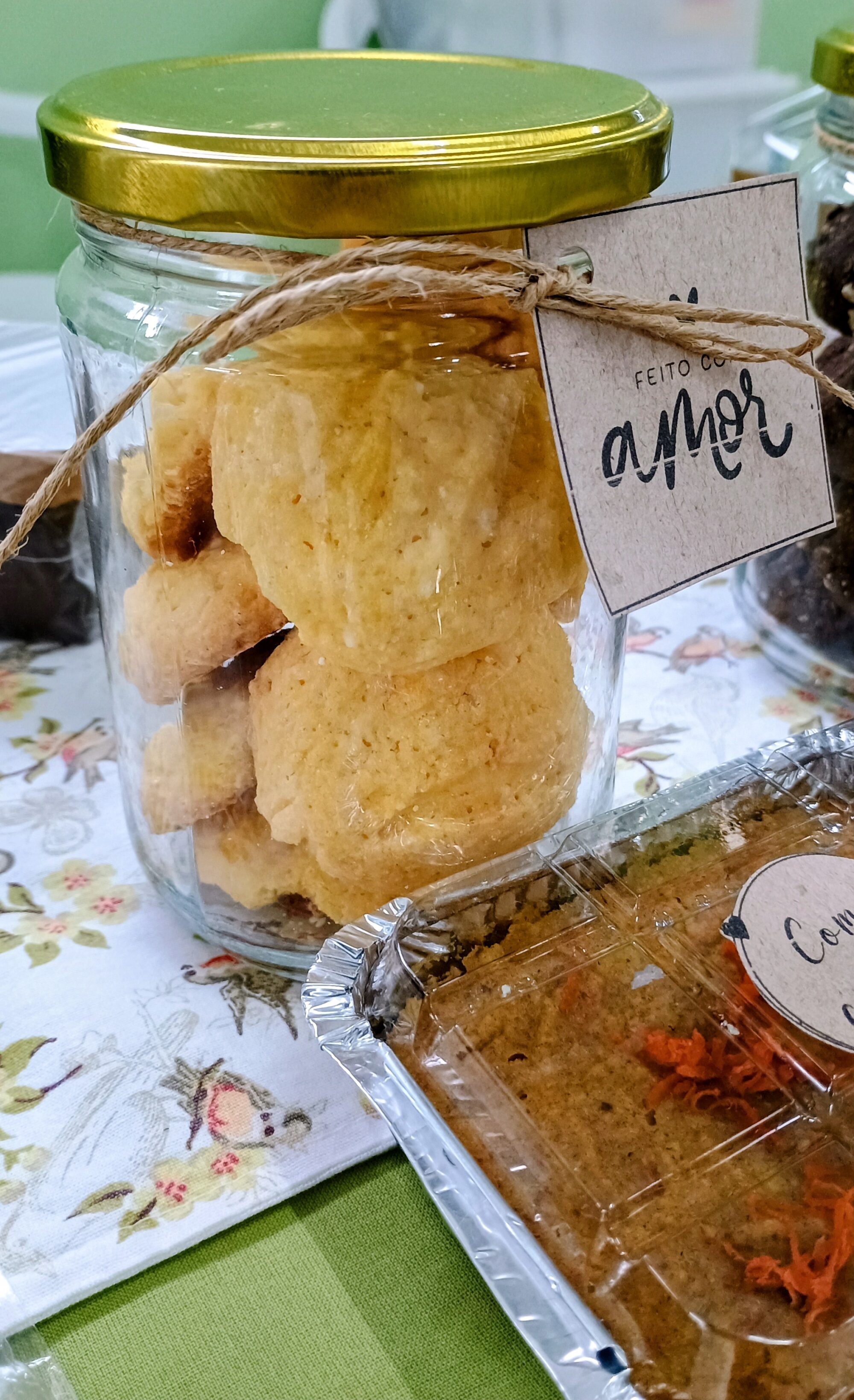 Biscoito Amanteigado de Fubá com Coco (sem glúten, sem leite) 300g