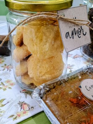 Biscoito Amanteigado de Fubá com Coco (sem glúten, sem leite) 300g