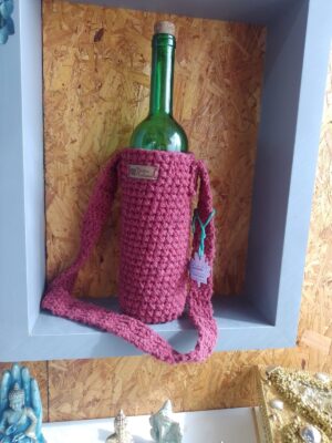 Porta Vinho em crochê