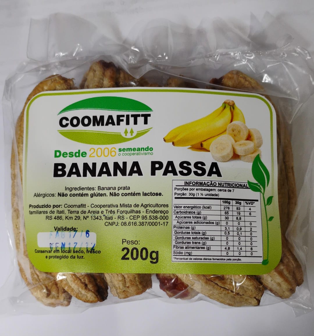 Banana passa 200g
