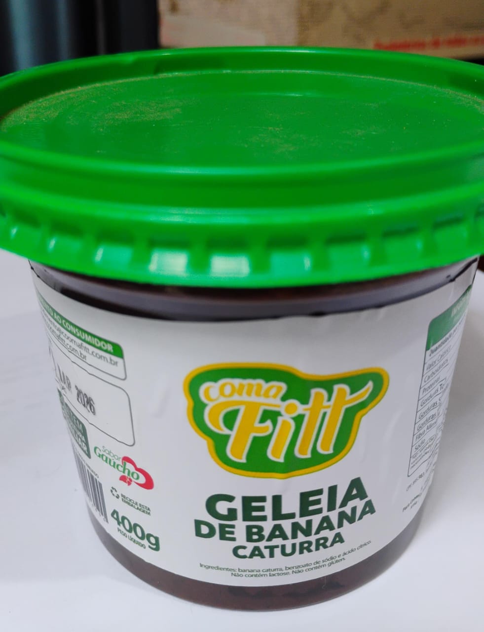 Geleia de banana caturra sem açúcar 400g