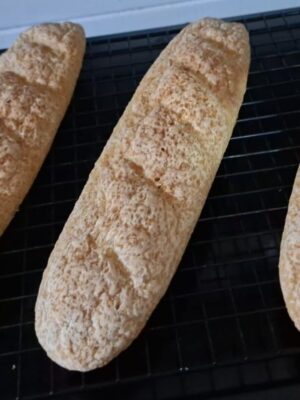 BAGUETE VEGANO SEM GLÚTEN COM FARINHA ORGÂNICA-COM 3 UNIDADES